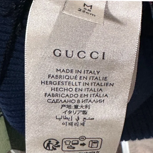 💯😍🆕Authentic 2024 UNISEX GUCCI Logo Patch Ribbed Knit Wool Beanie - Picture 8 of 15